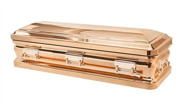 Caixão de aço polido